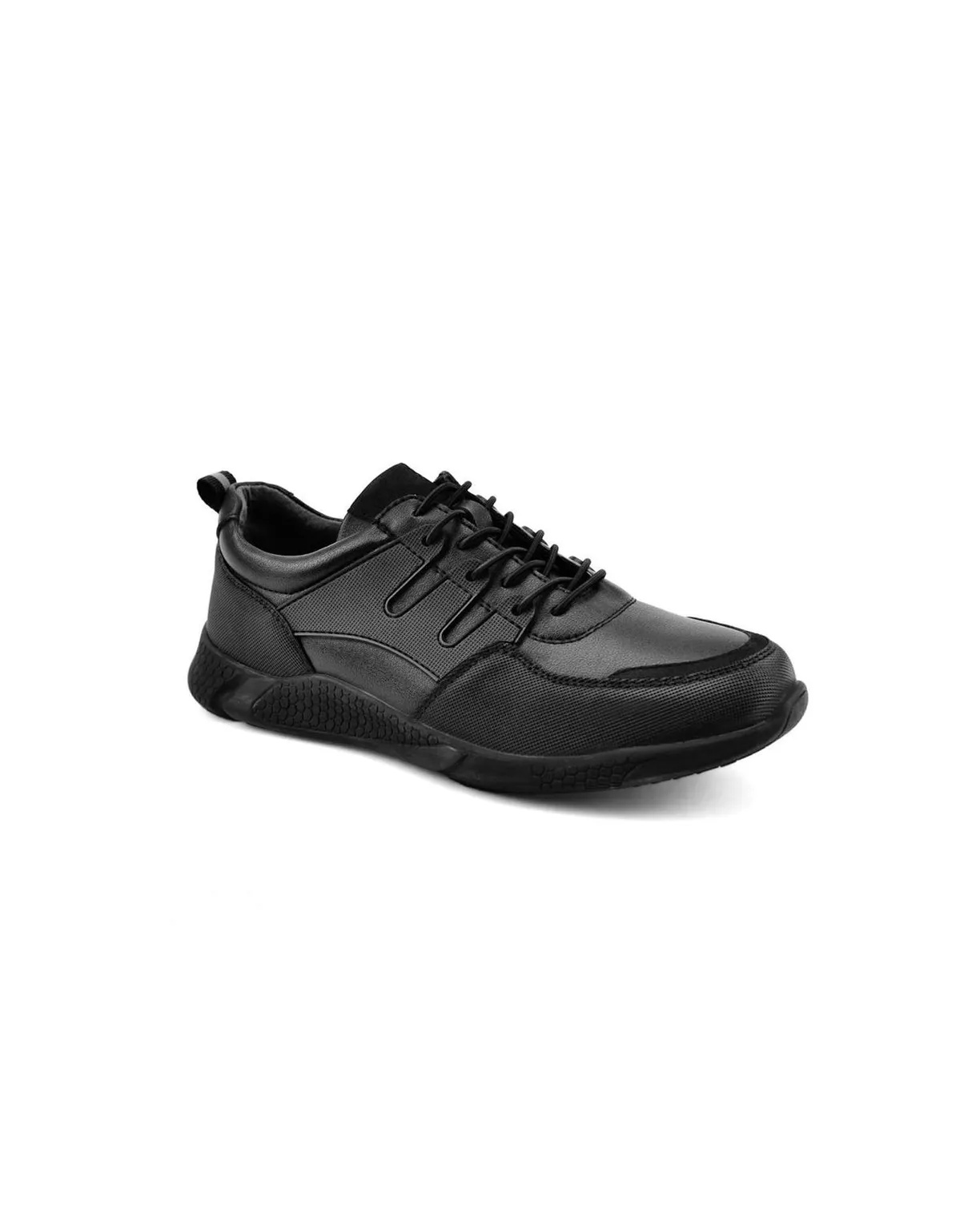 PT7597-F280A Ботинки подростковые, иск. кожа_текстиль, цвет черный Banderos