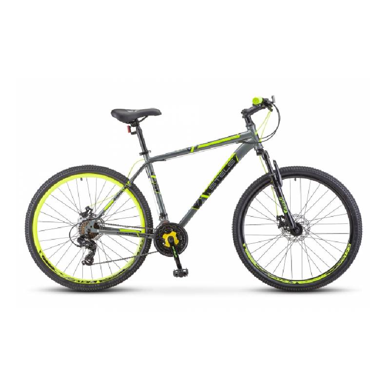 Велосипед 27.5" STELS Navigator-700 V (21" Серый/жёлтый) V020