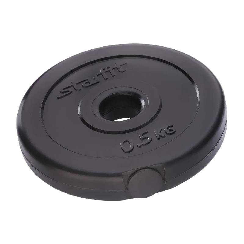 Диск пластиковый STARFIT BB-203 0,5 кг, d=26 мм, черный