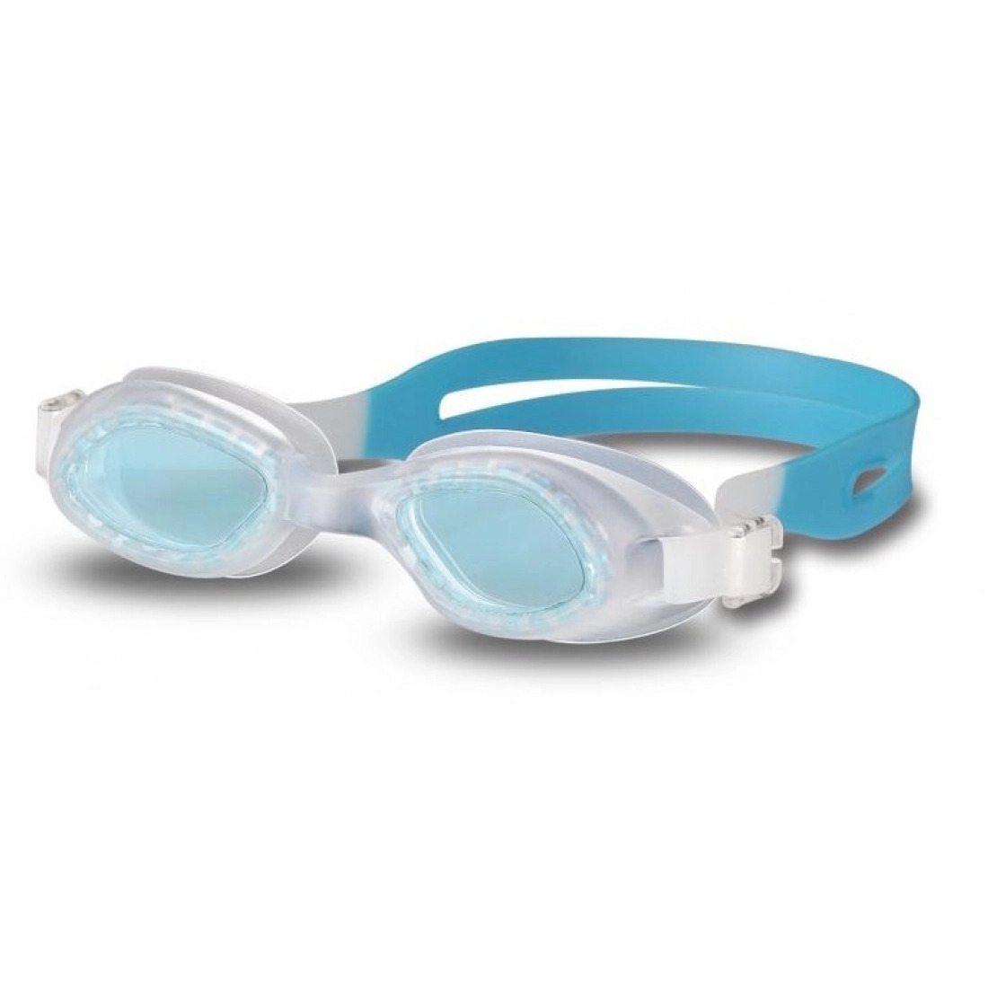 Очки для плавания Indigo G1500 цв.белый-голубой
