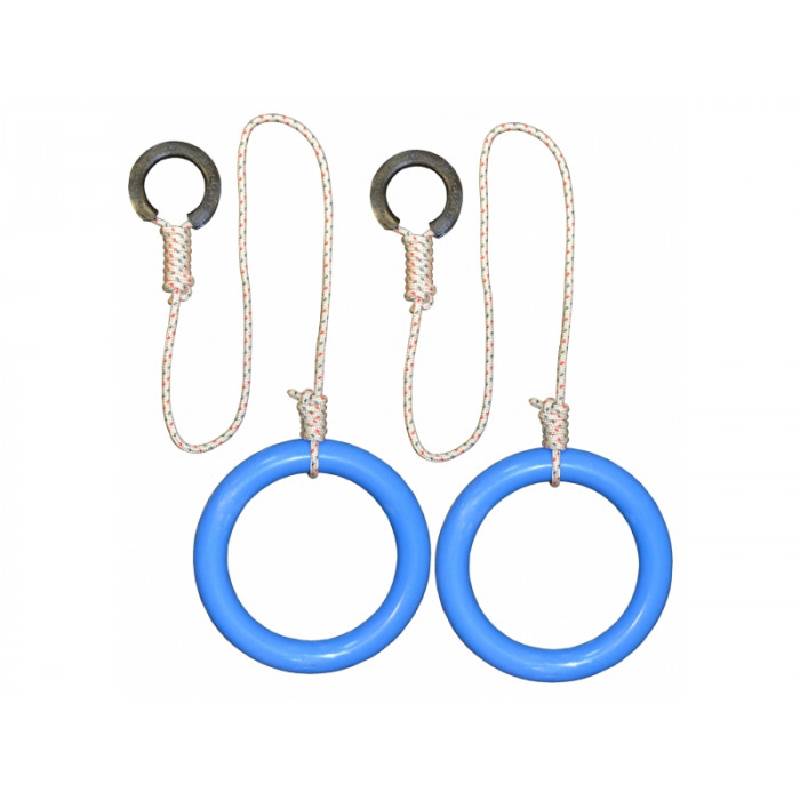 Кольца гимнастические круглые КГ01В-8 цв. синий