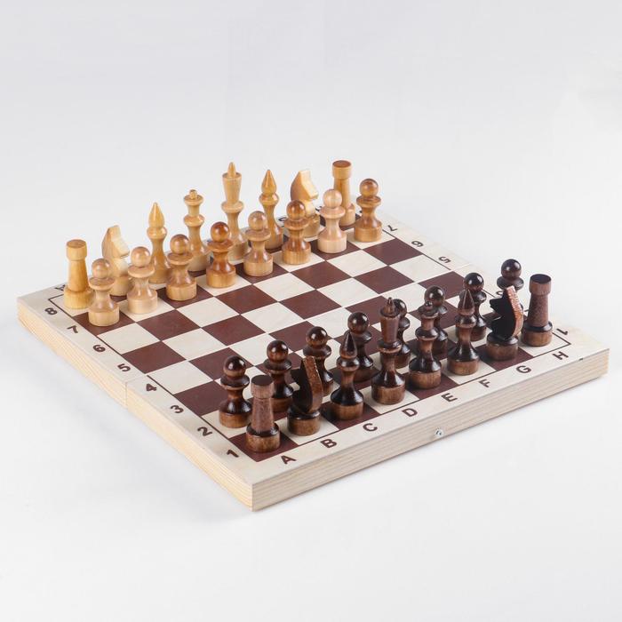 Шахматы "Школьник" (доска дерево 29х29 см) микс 3814984