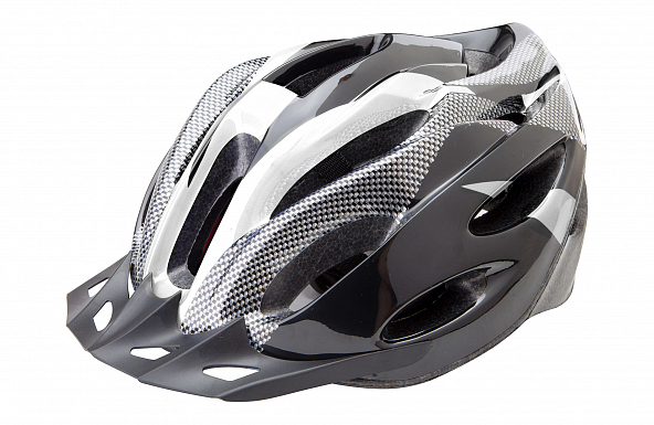 Шлем защитный FSD-HL021 (out-mold) чёрно-белый