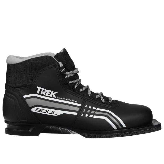 Ботинки лыжные TREK Soul 4, NN75 (цв. черный, лого серый)