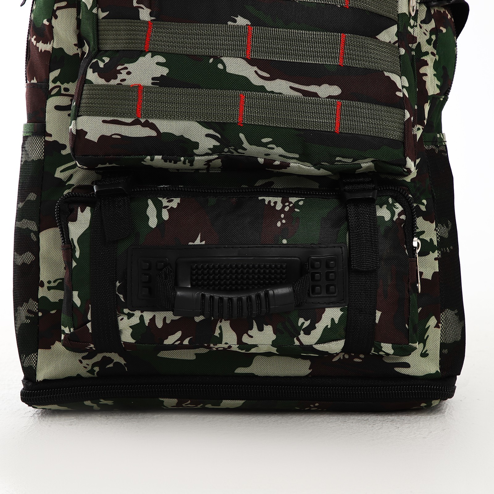 Рюкзак туристический на молнии, с увеличением, 4 наружных кармана, цвет зелёный 9868550