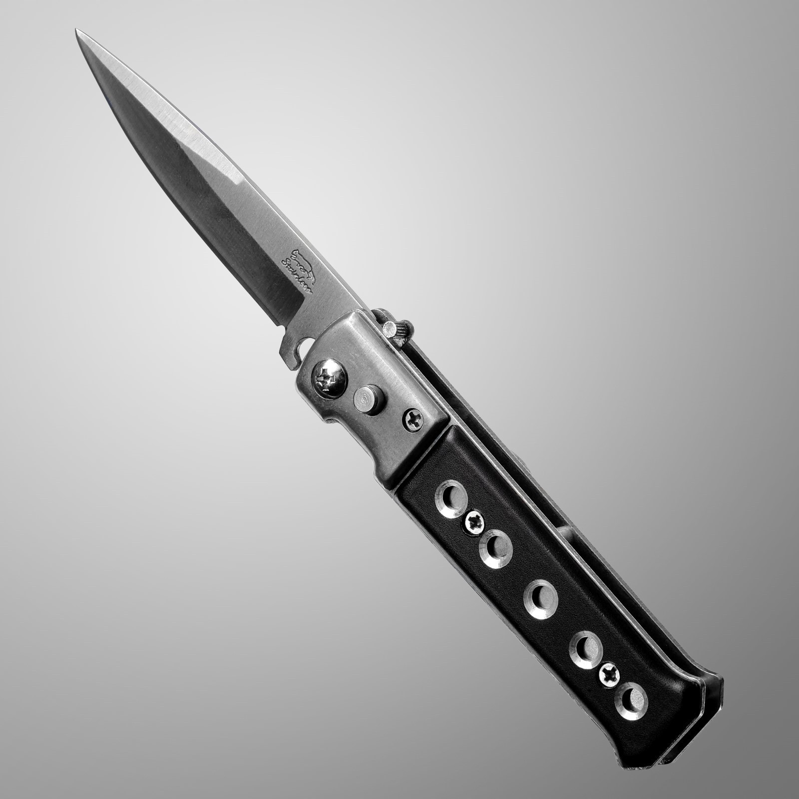 Нож складной автоматический Мастер К (с кнопкой, фиксатором) 505028